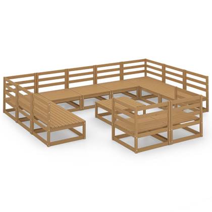 vidaXL-12-delige-Loungeset-massief-grenenhout