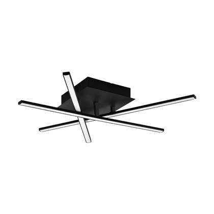 EGLO Lasana 3 Wandlamp|Plafondlamp - LED - 50 cm - Zwart|Wit Zwart, Wit