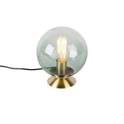 QAZQA Tafellamp pallon Groen Art Deco D 200mm