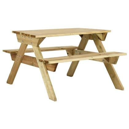 vidaXL Picknicktafel 110 x 123 x 73 cm