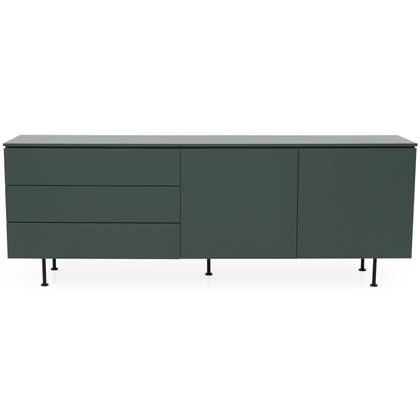 Tenzo Plain Dressoir 210 cm Groen | Grijs