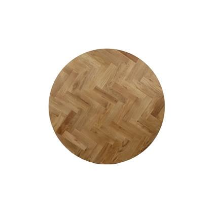 HSM - HSM Collection-Rond Tafelblad Fishbone-ø150x4-Naturel-Eiken