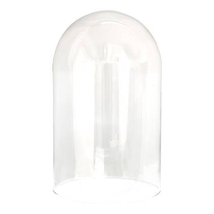 Clayre & Eef Stolp Ø 23*39 Cm Transparant Glas Glazen Stolp Transparant Glazen Stolp