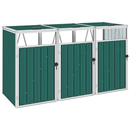 vidaXL Containerberging Groen 3 containers