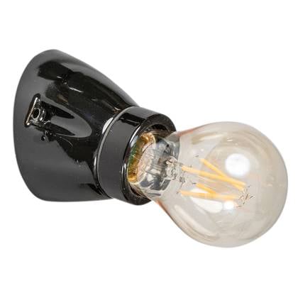 ETH Porselin Wandlamp Zwart