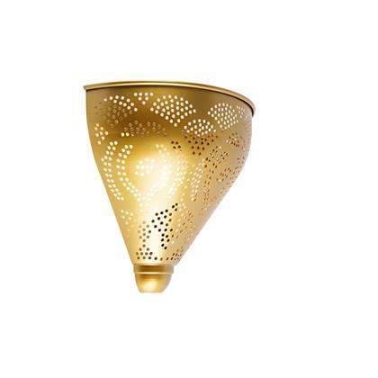 QAZQA Oosterse wandlamp goud met lichteffect - Zayn