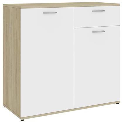 vidaXL-Dressoir-80x36x75-cm-spaanplaat-wit-en-sonoma-eikenkleurig