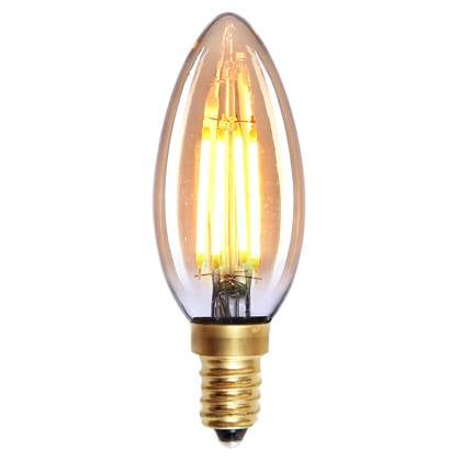 Highlight E14 4Watt Led Gold Dimbaar Kaars Goud