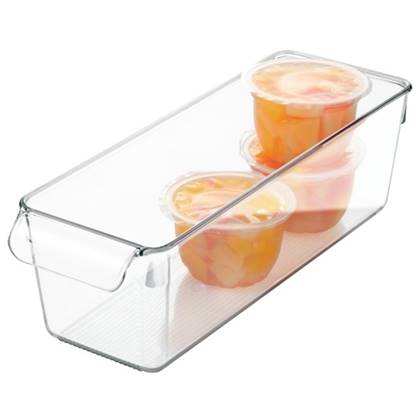 iDesign - Koelkast Organizer met Handvat, 29.2 x 10.2 x 8.9 cm, Kunsts Transparant