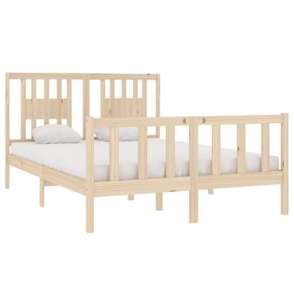 vidaXL Bedframe massief hout 135x190 cm