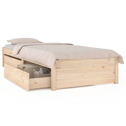 vidaXL Bedframe met lades 90x200 cm