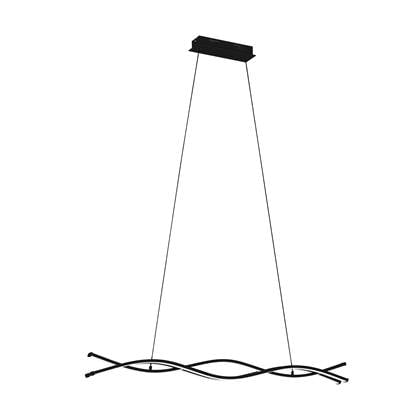 EGLO Lasana 3 Hanglamp - LED - 98,5 cm - Zwart|Wit Zwart, Wit