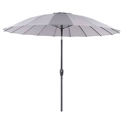 Beliani - BAIA - Parasol - Grijs - 270 cm - Polyester