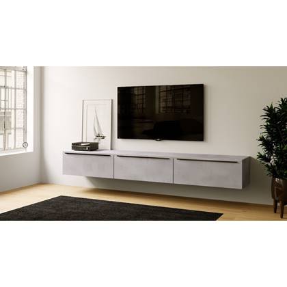 Artego Design Delta Betongrijs 273 cm TV Wandmeubel