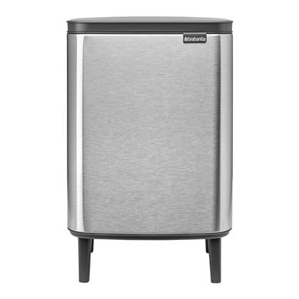 Brabantia Bo Hi Afvalemmer 12 L - Matt Steel FPP