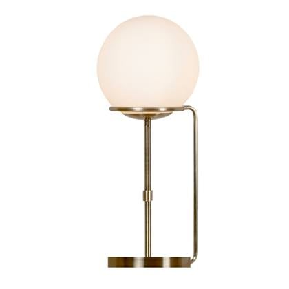 Searchlight Sphere Tafelamp - Antique Brass Wit
