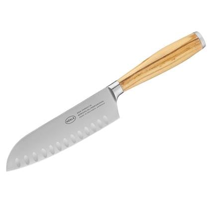 Santoku Mes, 16 cm, Olijfhout - Rösle | Artesano Bruin