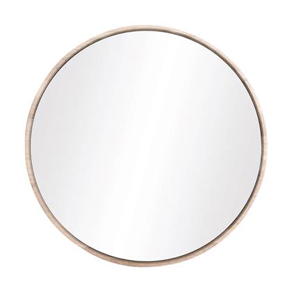 Gazzda Look Mirror Ronde Eikenhouten Wandspiegel Ø 32 cm - Whitewash