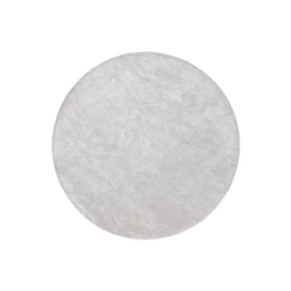 Hioshop Indra vloerkleed Ø200 cm viscose grijs.