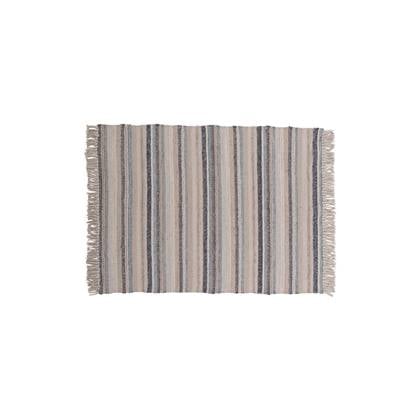 Hioshop Gudha vloerkleed 240x170 cm wol beige, blauw.