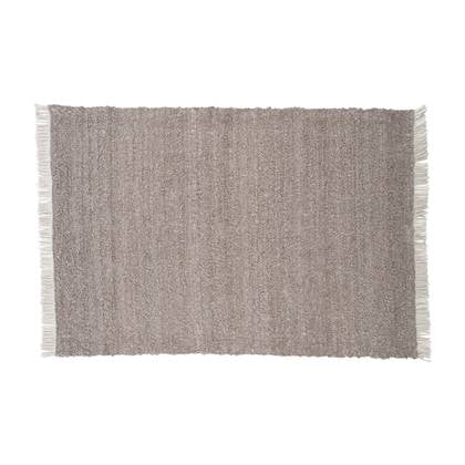 Hioshop Betina vloerkleed 400x300 cm wol bruin.