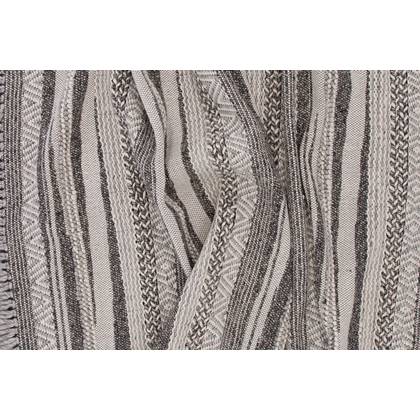 Hioshop Alwar vloerkleed 300x200 cm wol donkergrijs.
