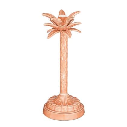 Mica Decorations Kandelaar Palmboom H30 x Ã13 cm Roze