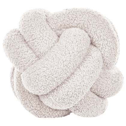 Beliani - MALNI - Sierkussen - Wit - 19 x 19 cm - Bouclé