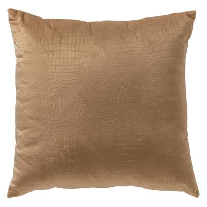 Dutch Decor sierkussen CROCO - 40x40 cm Tobacco Brown Bruin