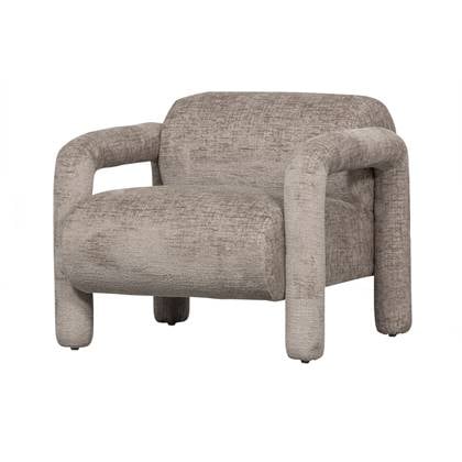 WOOOD Lenny Fauteuil Polyester Zand 65x76x82