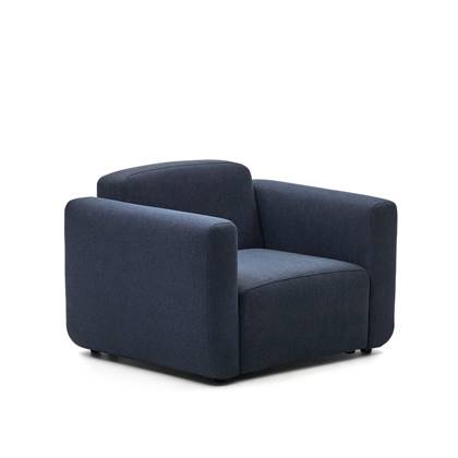 Kave Home - Neom modulaire fauteuil blauw