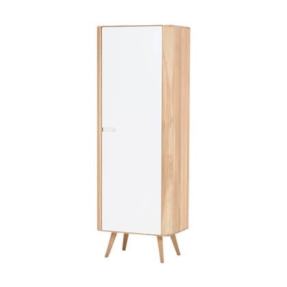 Gazzda Ena cabinet houten opbergkast whitewash 60 x 170 cm