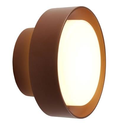 Marset Plaff-On! 16 wandlamp LED IP65 roestbruin