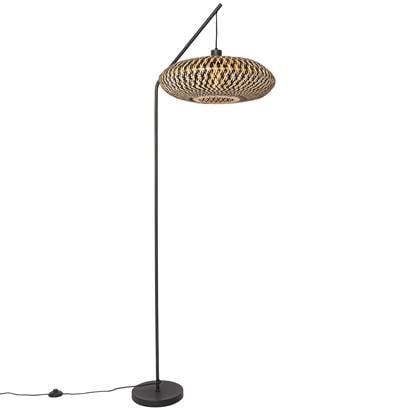 QAZQA Vloerlamp ostrava Zwart Oosters L 71.5cm