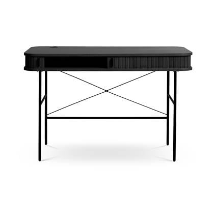 Olivine Lenn houten bureau zwart - 120 x 60 cm