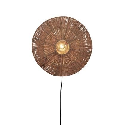 GOOD&MOJO Wandlamp Iguazu - Jute - Ø40cm