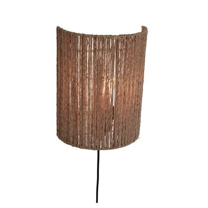 GOOD&MOJO Wandlamp Iguazu - Jute - 25x25x32cm Bruin