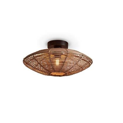 GOOD&MOJO Plafonniere Tanami - Rotan - Ø40cm Bruin