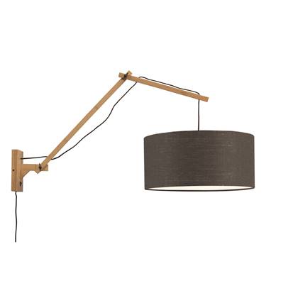 GOOD&MOJO Wandlamp Andes - Bamboe|Donkergrijs - 95x47x55cm