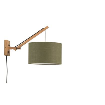 GOOD&MOJO Wandlamp Andes - Bamboe|Groen - 50x32x45cm