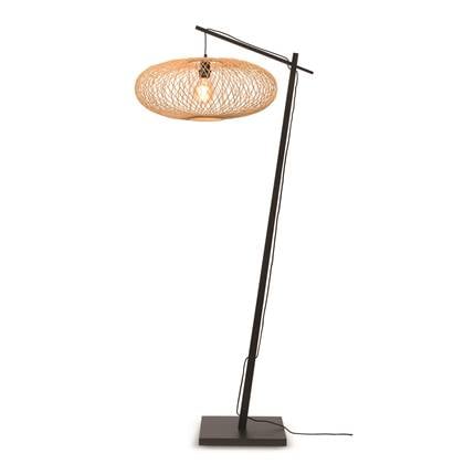 GOOD&MOJO Vloerlamp Cango - Bamboe Zwart|Naturel - 80x60x176cm