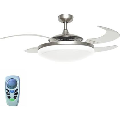 Fanaway Plafondventilator Fanaway EVO 2 Mat Staal Ø 122cm Zilver