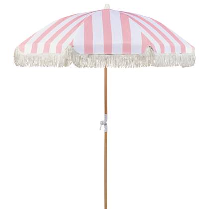 Beliani - MONDELLO - Parasol - Roze|Wit - Polyester