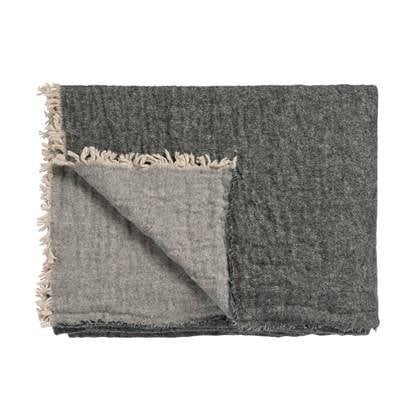 Vandyck HOME 81 Plaid 130 x 220 cm - Anthracite Grijs