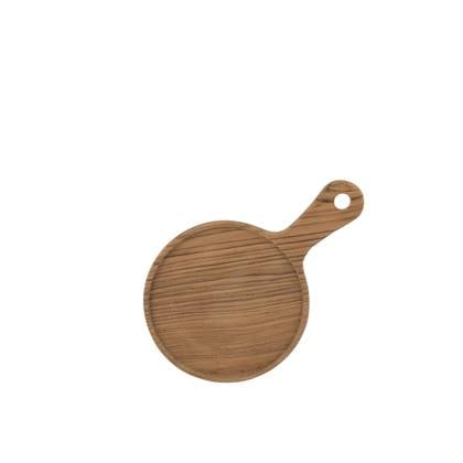 J-Line Rond snijplank - hout - naturel - S