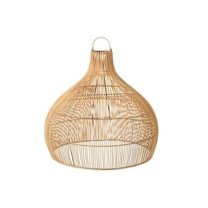 J-Line lampenkap Peervorm - rotan - naturel Beige