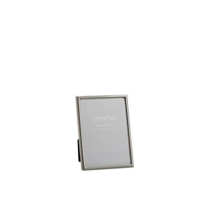 J-Line fotolijst Schuin Lijnen - metaal - - medium - 2 stuks Zilver