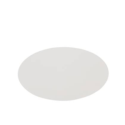 J-Line placemat Rond - kunststof - - 6 stuks Wit