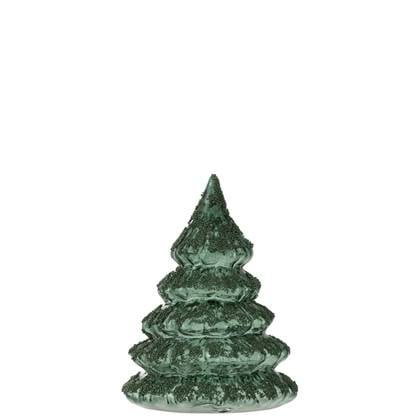 J-Line Kerstboom Deco Suiker Glas Groen Small