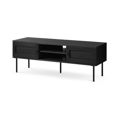 Olivine Jari houten tv meubel zwart - 120 x 40 cm